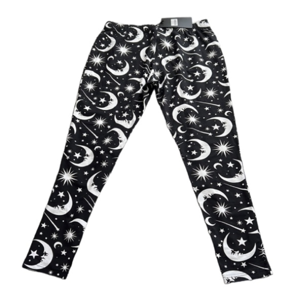 NWT Killstar Under The Stars Leggings Black White Size XXL - Picture 3 of 12